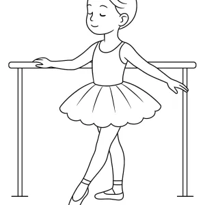 Desenho de bailarina para colorir 24