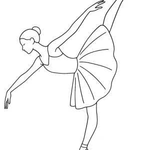 Desenho de bailarina para colorir 26