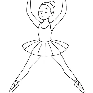 Desenho de bailarina para colorir 28