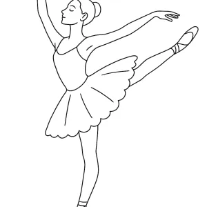 Desenho de bailarina para colorir 29