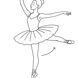 Desenho de bailarina para colorir 30