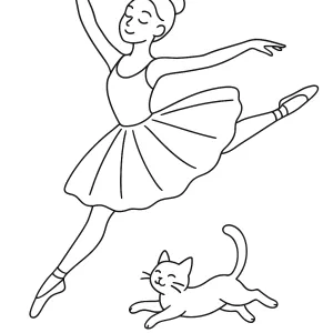 Desenho de bailarina para colorir 31