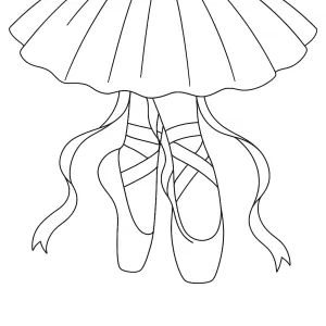 Desenho de bailarina para colorir 32