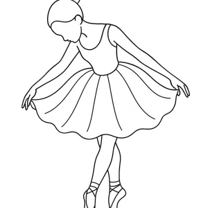 Desenho de bailarina para colorir 33