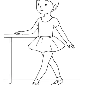 Desenho de bailarina para colorir 36