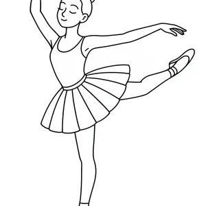 Desenho de bailarina para colorir 38