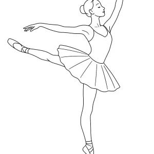 Desenho de bailarina para colorir 40