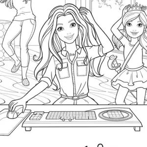 Desenho da Barbie para colorir 60