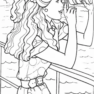 Desenho da Barbie para colorir 64