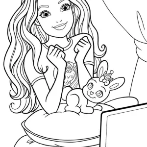 Desenho da Barbie para colorir 69
