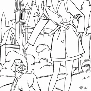 Desenho da Barbie para colorir 70