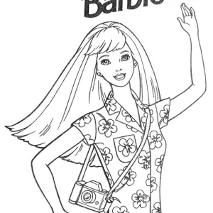 Desenho da Barbie para colorir 71