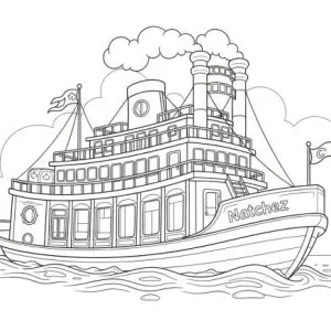Desenho de barco para colorir 52