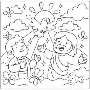Desenho bíblico para colorir 1