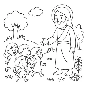 Desenho bíblico para colorir 5