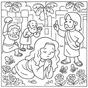 Desenho bíblico para colorir 9