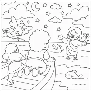 Desenho bíblico para colorir 10