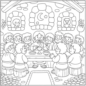 Desenho bíblico para colorir 12