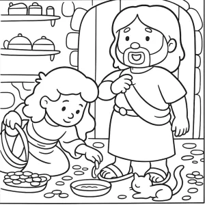 Desenho bíblico para colorir 13