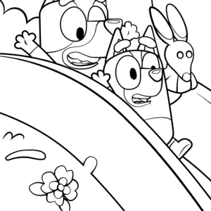 Desenho do Bluey para pintar 20