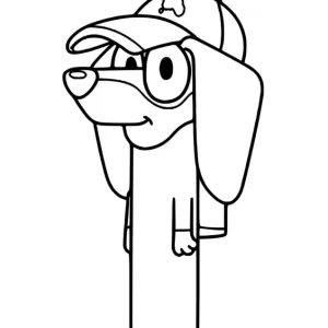 Desenho do Bluey para pintar 21