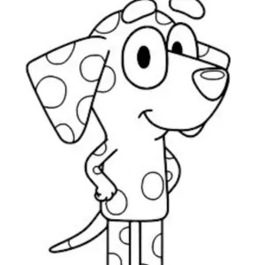 Desenho do Bluey para pintar 23