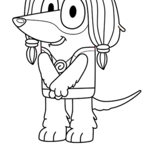 Desenho do Bluey para pintar 24