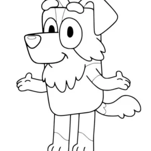 Desenho do Bluey para pintar 25