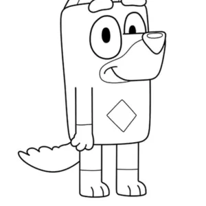 Desenho do Bluey para pintar 26