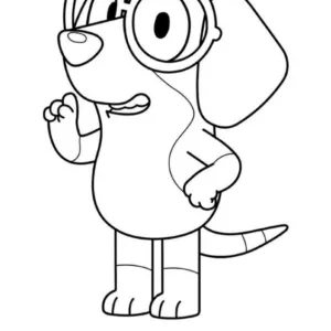 Desenho do Bluey para pintar 27