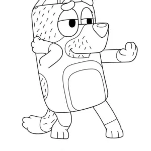 Desenho do Bluey para pintar 29