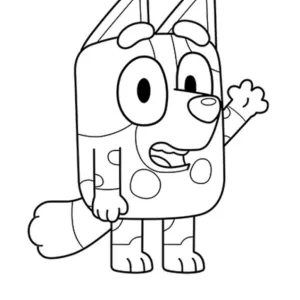 Desenho do Bluey para pintar 33