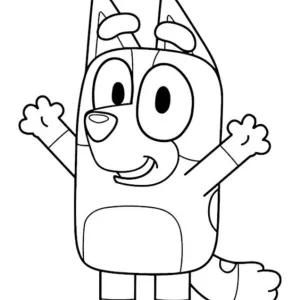 Desenho do Bluey para pintar 38