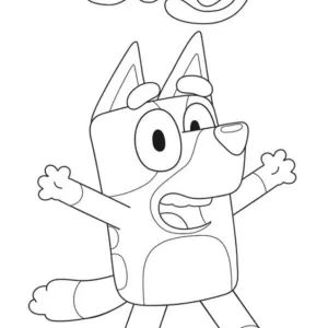Desenho do Bluey para pintar 39
