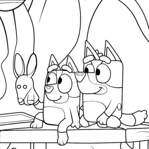 Desenho do Bluey para pintar 40