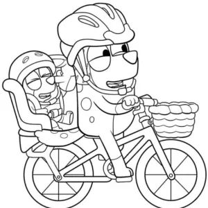 Desenho do Bluey para pintar 41