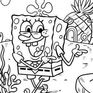 Desenho do Bob Esponja para colorir 40