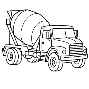 Desenho de camião para colorir 25