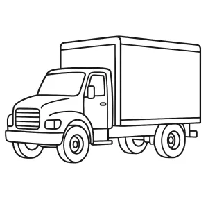 Desenho de camião para colorir 32