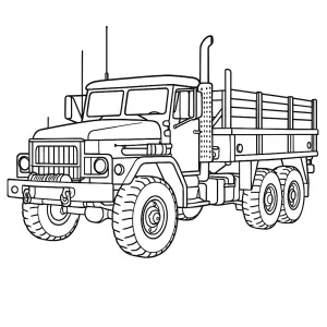 Desenho de camião para colorir 41