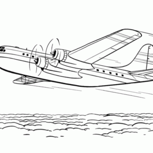 Desenho de avião para colorir 49
