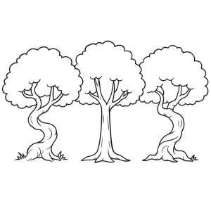 Desenho de árvore para colorir 4