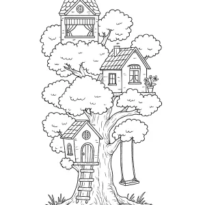 Desenho de árvore para colorir 5