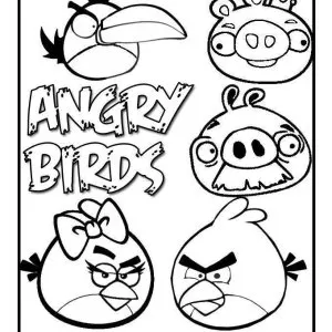 Desenho de Angry Birds para colorir 47
