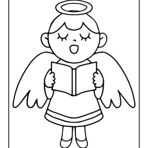 Desenho de anjo para colorir 51