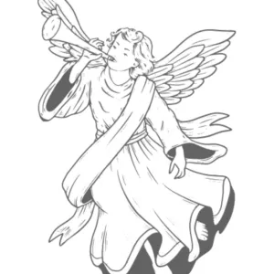 Desenho de anjo para colorir 52