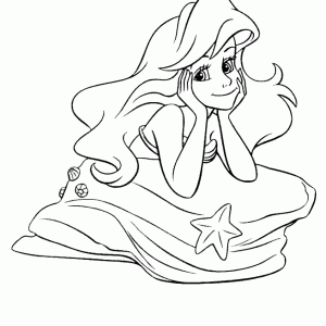 Desenho da Ariel para colorir 50