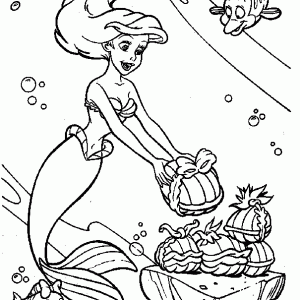 Desenho da Ariel para colorir 52