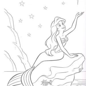 Desenho da Ariel para colorir 53