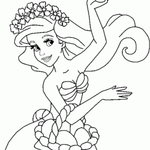 Desenho da Ariel para colorir 55